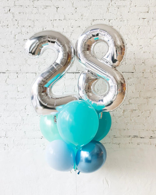 Ocean Hues with Seafoam Palette Balloon Bouquet