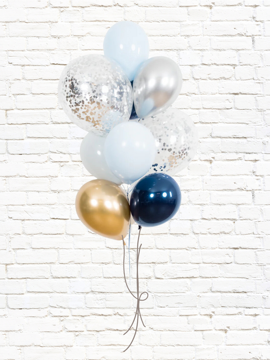 Radiant Blue Balloon Bouquet for Baby