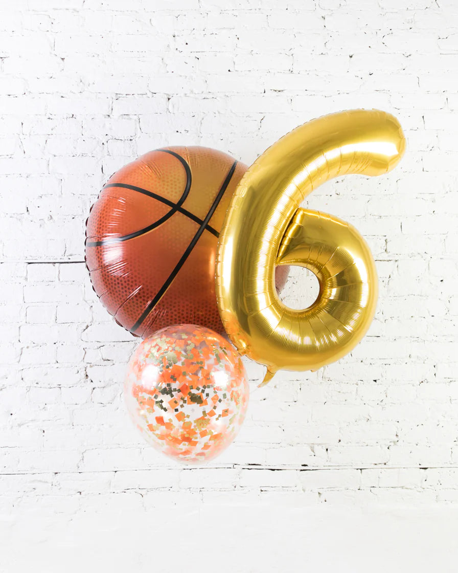 BASKETBALL THEME NUMBER BIRTHDAY BOUQUET