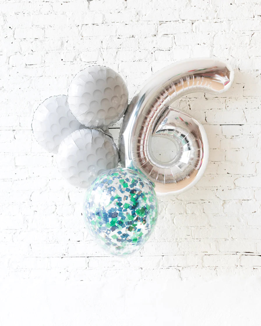 GOLF THEME - NUMBER BALLOON BOUQUET